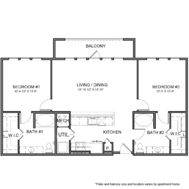 Rendering of the BE.B8 floor plan