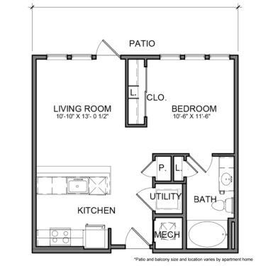 Rendering of the BE.S3 floor plan
